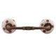 Brown Dotted Ceramic Floral Bridge Handles